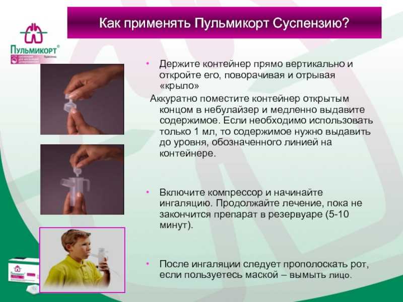 Инструкция по правильной ингаляции с пульмикортом: просто и эффективно
