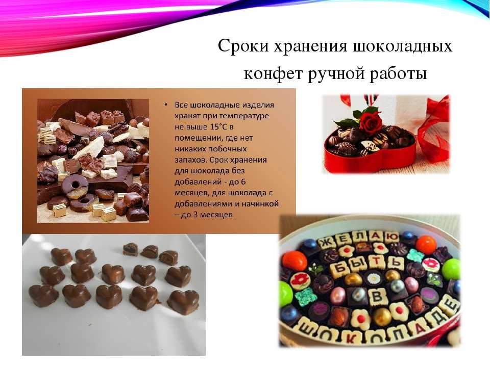 Где и как как хранить шоколад в домашних условиях