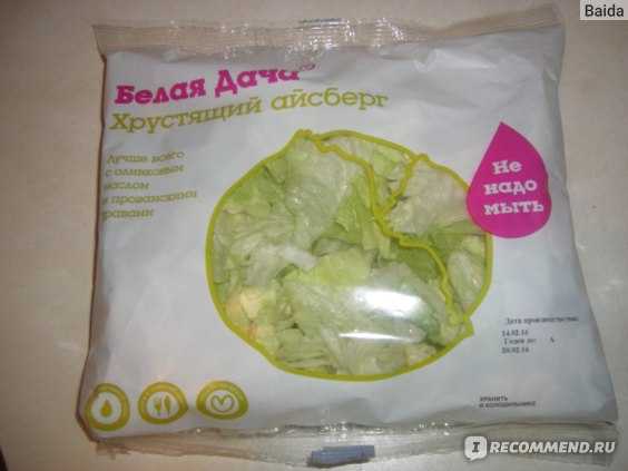 Салат айсберг: польза и вред, калорийность, рецепты с фото