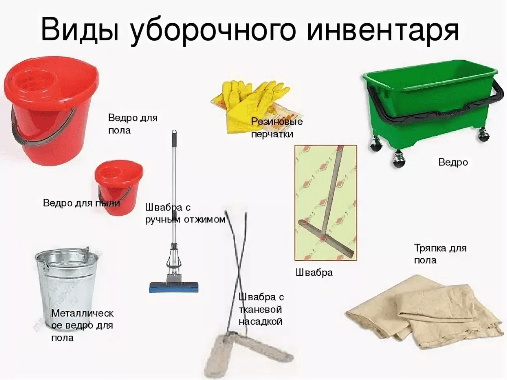 Инвентарь для уборки: профессиональное оборудование