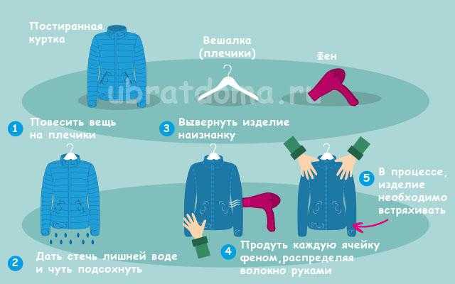 Как расправить и распушить скатавшийся синтепон в куртке после стирки