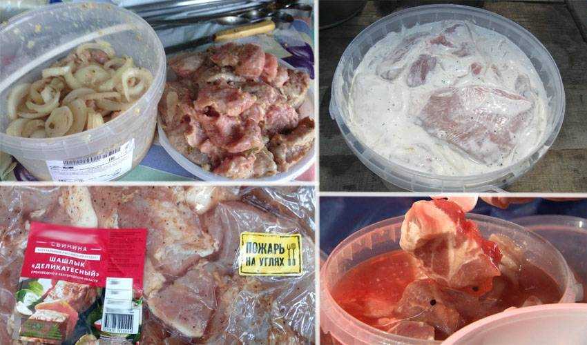 Шашлык из замороженного мяса свинины