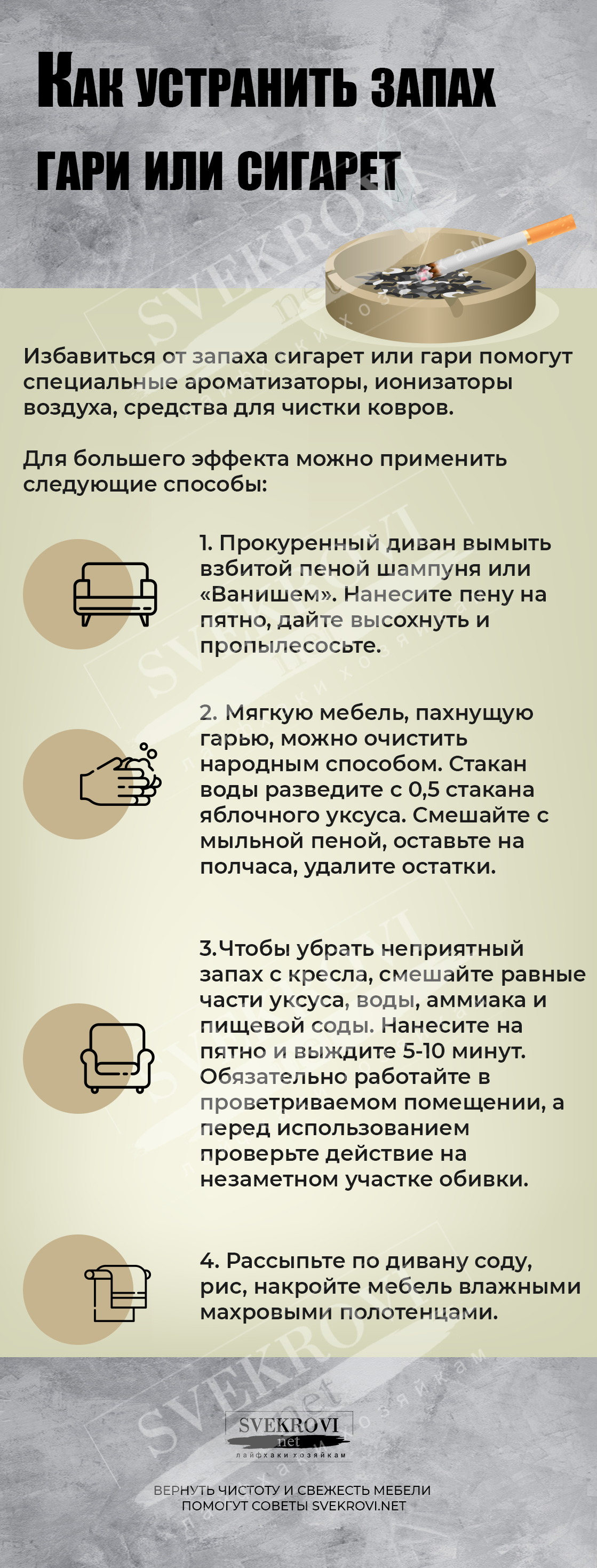 Запах сигарет на одежде: как избавиться от табачного аромата в домашних условиях