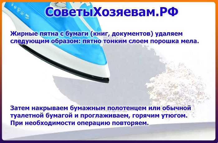 Как удалить жир с бумажной поверхности в домашних условиях