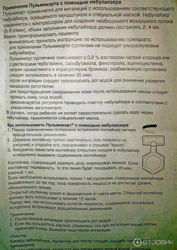 Пульмикорт для ингаляций — инструкция детям и взрослым