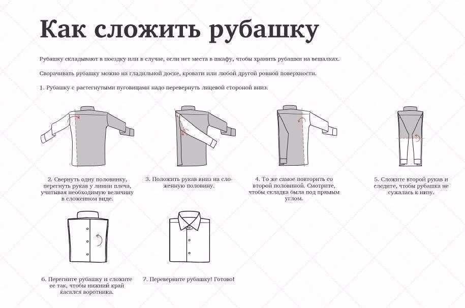 Как правильно складывать рубашку: инструкция и несколько хитростей