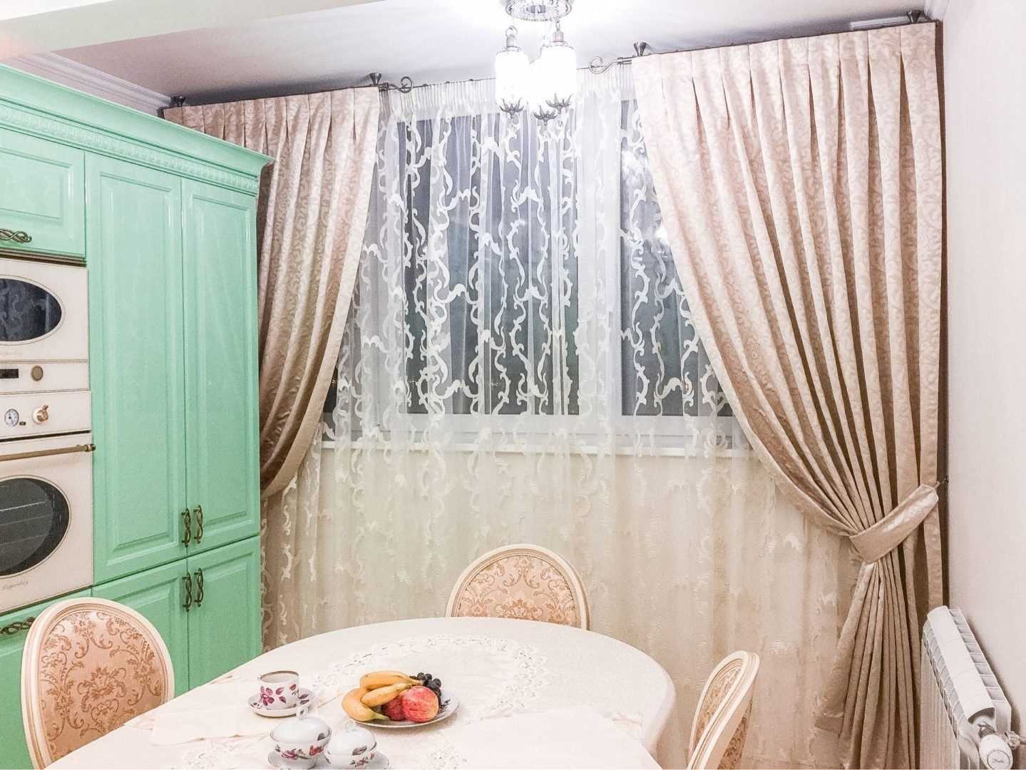 Дизайн штор для кухни: фото новинки 2019 года ?