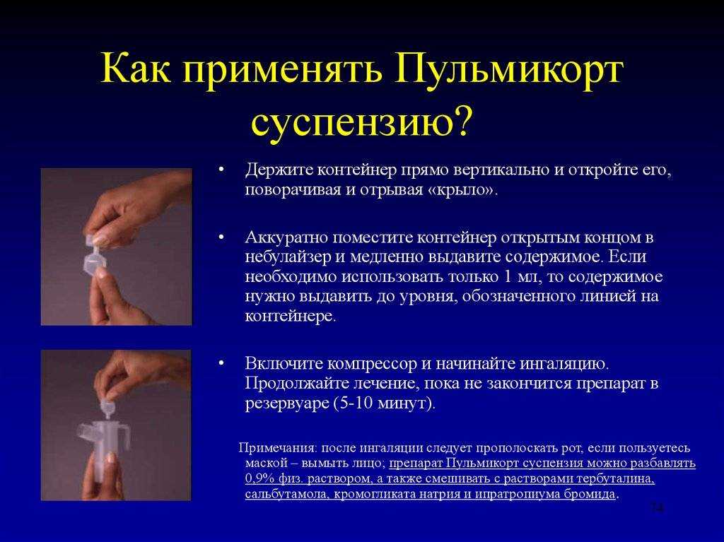 Пульмикорт для ингаляций: инструкция по применению