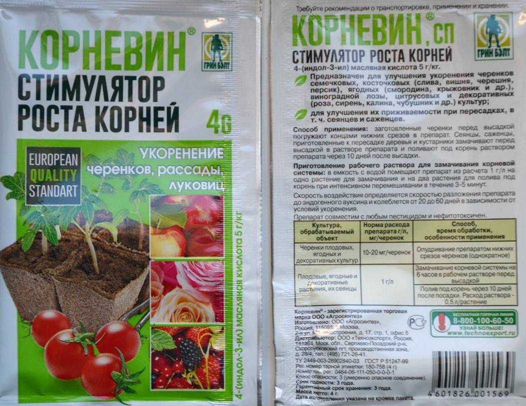 Стимуляторы корнеобразования — виды, способы применения